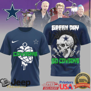 Green Day x Dallas Cowboys American Idiot Style Punk T Shirt