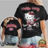 Hello Kitty Columbus Blue Jackets Hockey Player T Shirt (NavyRed Accents) Hello Kitty Columbus Blue Jackets Hockey Player T Shirt (NavyRed Accents)