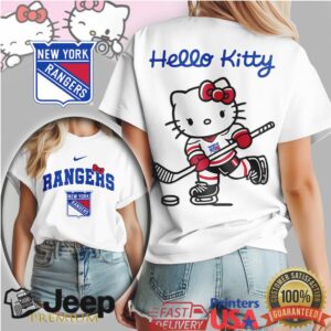Hello Kitty New York Rangers Hockey Player T Shirt NY Rangers Fan Gift