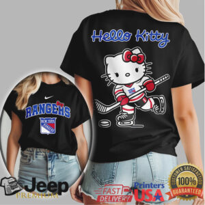 Hello Kitty New York Rangers Hockey Player T Shirt NY Rangers Fan Gift