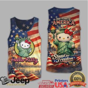 Hello Kitty Statue of Liberty 250 Years of America Stand for Freedom Apparel