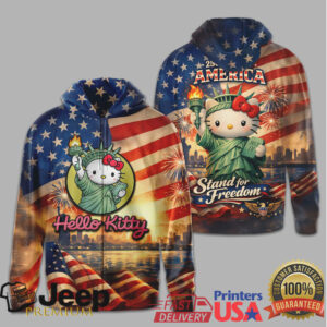 Hello Kitty Statue of Liberty 250 Years of America Stand for Freedom Apparel