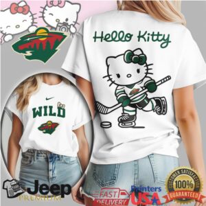 Hello Kitty x Minnesota Wild NHL Hockey Fan T Shirt