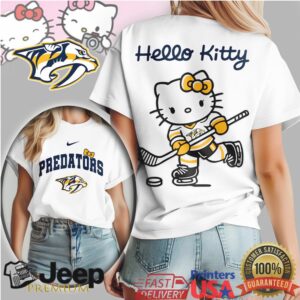 Hello Kitty x Nashville Predators NHL Hockey Fan T Shirt