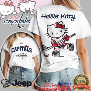 Hello Kitty x Washington Capitals NHL Hockey Fan T Shirt