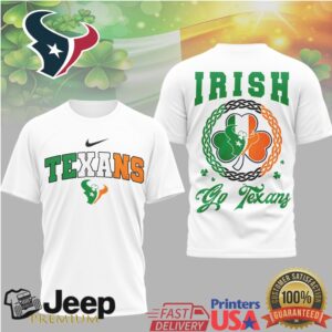 Houston Texans Irish St. Patrick's Day Shamrock T Shirt