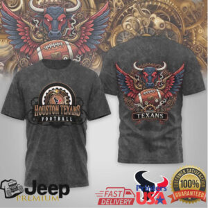 Houston Texans Steampunk Mechanical Bull Wings Football Graphic T Shirt Houston Texans Steampunk Mechanical Bull Wings Football Graphic T Shirt