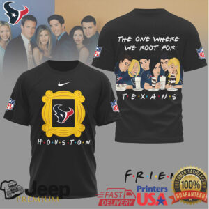 Houston Texans x Friends TV Show “The One Where We Root For” Tee