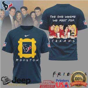 Houston Texans x Friends TV Show “The One Where We Root For” Tee