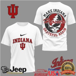 Indiana Hoosiers Make Indiana Grateful Again Steal Your Face Fan Shirt