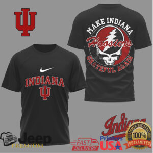 Indiana Hoosiers Make Indiana Grateful Again Steal Your Face Fan Shirt