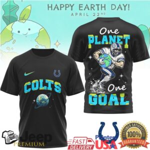 Indianapolis Colts Earth Day One Planet One Goal NFL Earth Day Collection T shirt