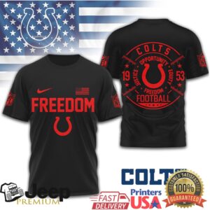 Indianapolis Colts Freedom Football Justice Equity Opportunity T Shirt