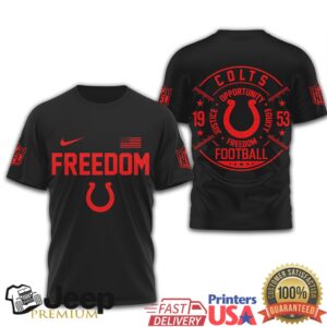 Indianapolis Colts Freedom Football Justice Equity Opportunity T Shirt