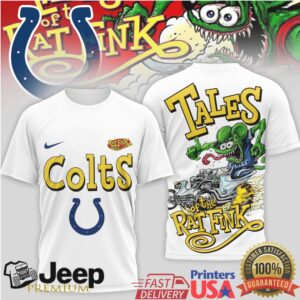 Indianapolis Colts Tales of the Rat Fink Ed Roth Style NFL Fan T Shirt