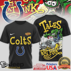 Indianapolis Colts Tales of the Rat Fink Ed Roth Style NFL Fan T Shirt