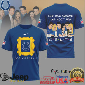 Indianapolis Colts “The One Where We Root For” Friends TV Show Tee