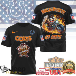 Indianapolis Colts x Harley Davidson Taz Biker T Shirt Indianapolis Colts x Harley Davidson Taz Biker T Shirt