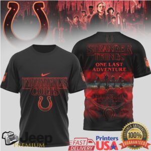 Indianapolis Colts x Stranger Things One Last Adventure T Shirt