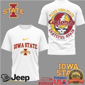 Iowa State Cyclones Make Iowa State Grateful Again Skull Graphic T Shirt