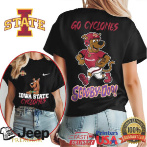 Iowa State Cyclones Scooby Doo Go Cyclones Football T Shirt