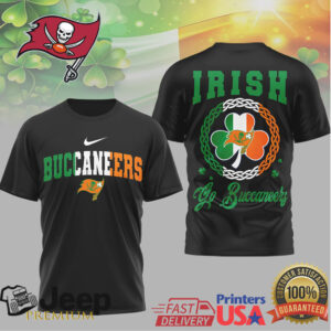 Irish Tampa Bay Buccaneers St. Patrick's Day Clover T Shirt