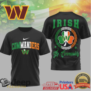 Irish Washington Commanders St. Patrick's Day Clover T Shirt