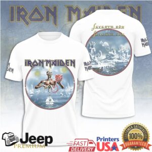Iron Maiden Seventh Son of a Seventh Son Classic Album Art White T Shirt