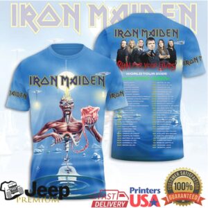 Iron Maiden Seventh Son of a Seventh Son Eddie Ice Run For Your Lives 2026 Tour T Shirt