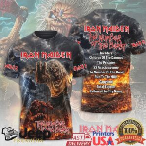 Iron Maiden The Number Of The Beast 3D T Shirt