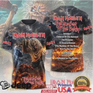 Iron Maiden The Number Of The Beast 3D T Shirt