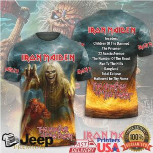 Iron Maiden The Number Of The Beast Album Cover All Over Print T Shirt