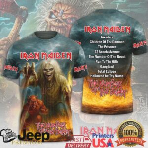 Iron Maiden The Number Of The Beast Album Cover All Over Print T Shirt