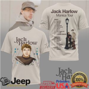 Jack Harlow Monica Tour 2024 Vintage Style Graphic T Shirt Jack Harlow Monica Tour 2024 Vintage Style Graphic T Shirt