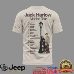 Jack Harlow Monica Tour 2024 Vintage Style Graphic T Shirt
