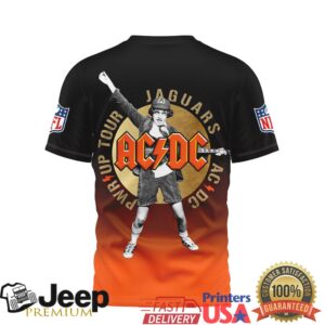 Jacksonville Jaguars ACDC PWRUP Tour All Over Print T Shirt