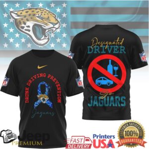 Jacksonville Jaguars Drunk Driving Prevention Designated Driver Graphic T Shirt