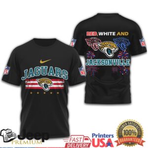 Jacksonville Jaguars Patriotic Pride Stars and Stripes July 4th T Shirt