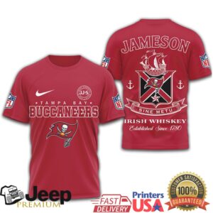 Jameson Irish Whiskey x Tampa Bay Buccaneers NFL Graphic T Shirt