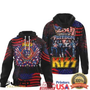 KISS Band America's 250th Anniversary Spirit of '76 Patriot Hoodie