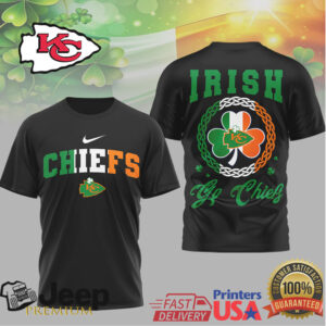 Kansas City Chiefs Irish Luck St. Patrick's Day Shamrock Tee