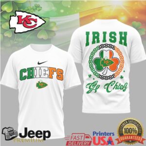 Kansas City Chiefs Irish Luck St. Patrick's Day Shamrock Tee