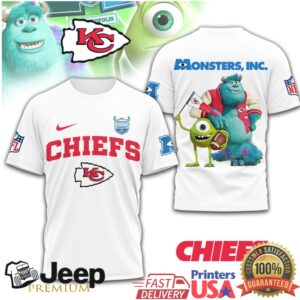 Kansas City Chiefs Monsters Inc Mike & Sulley NFL Football T Shirt