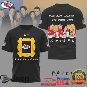 Kansas City Chiefs “The One Where We Root For” Friends Sitcom Tee