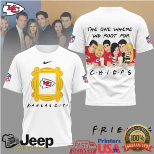 Kansas City Chiefs “The One Where We Root For” Friends Sitcom Tee