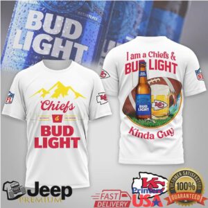 Kansas City Chiefs x Bud Light “Kinda Guy Girl” Football T Shirt