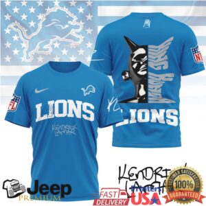 Kendrick Lamar x Detroit Lions NFL Graphic T Shirt