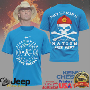 Kenny Chesney No Shoes Nation Fire Dept Custom Graphic T Shirt