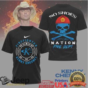 Kenny Chesney No Shoes Nation Fire Dept Custom Graphic T Shirt