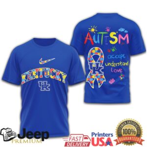 Kentucky Wildcats Autism Awareness T Shirt Accept Understand Love